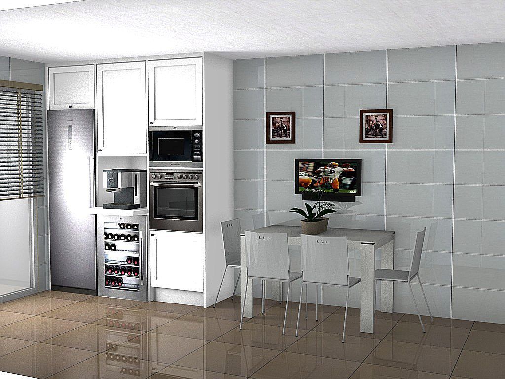 Imagen de una cocina lineal diseñada por Top Kitchen